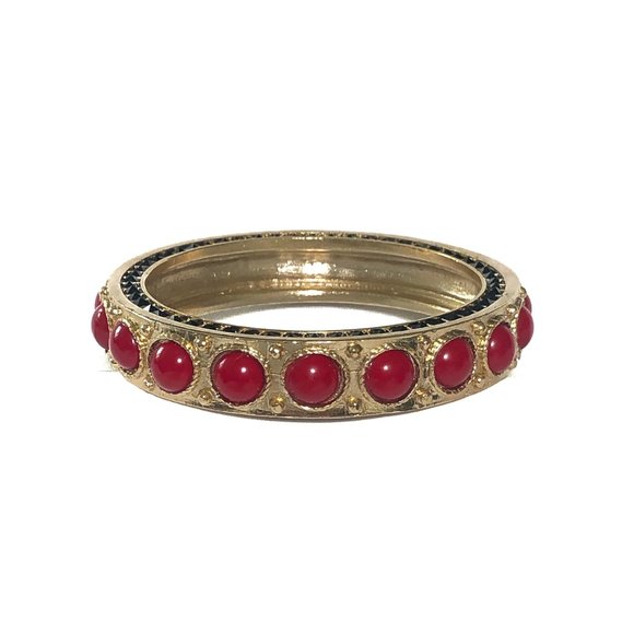 House of Harlow Cabochon Bangle in Red - Picture 1 of 9